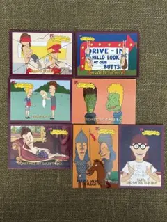 ビーバス & バットヘッド トレーディングカード 7枚