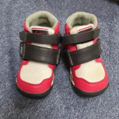 moon STAR 赤黒色のスニーカー ベルクロ付き