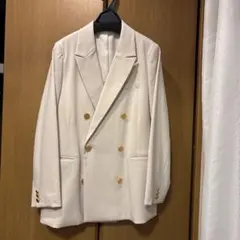 ダブルブレスト テーラードジャケット アイボリー 金ボタンのサムネイル