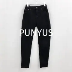 PUNYUS プニュズ ブラック デニム パンツ 黒 ブラックス スリムフィットのサムネイル