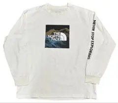 North Face フロントプリントロゴ ロンT ロングスリーブTee