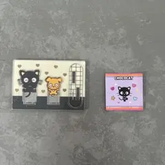 いつもいっしょの2ピースアクスタ　チョコキャット ＆ パッチャ　おまけシール付き