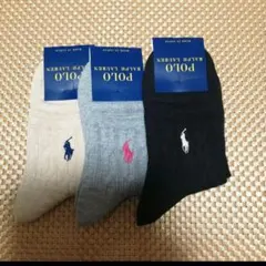POLO RALPH LAUREN レディース ソックス 3足セット