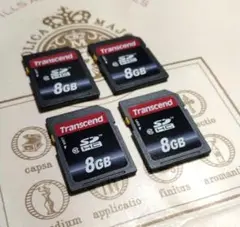 Transcend SDHCカード 8GB 4枚セット