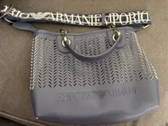 EMPORIO ARMANI（エンポニオ アルマーニ）ネイビー ショルダーバッグ