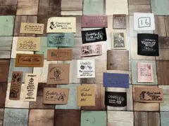 【15】ハンドメイド　レザータグ　皮タグ　たっぷりセット　作品作りにプラス