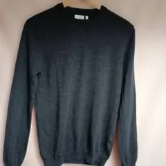 Calvin Klein ダークグレー 長袖ニット Mレディースセーター