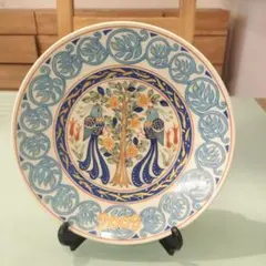 イヤープレート皿2009 相思鳥 幸兵衛窯 美濃焼加藤幸兵衛直径約22cm
