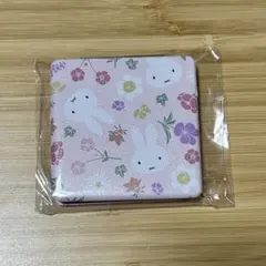 Dick Bruna miffy コンパクトミラー Floral ピンクのサムネイル