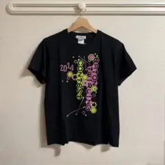 Chacott チャコット プリントTシャツ ブラック S ダンス バレエ 古着
