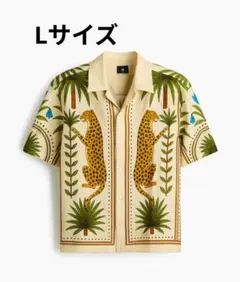 H＆M リラックスフィットリゾートシャツ 新品タグなしのサムネイル