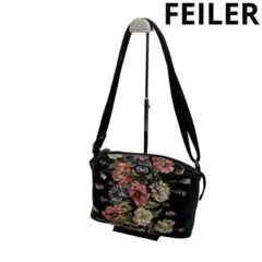 【FEILER】 フェイラー 花柄 ショルダーバッグ トートバッグ シュニール織