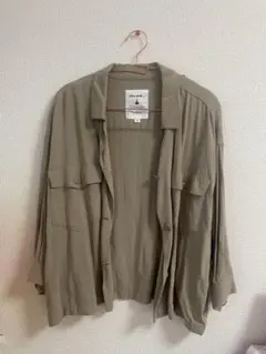 niko and... カーキ オーバーサイズシャツ　レディース　春