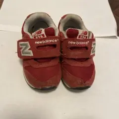 new balance キッズ スニーカー レッド13.5㎝