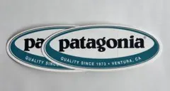 【廃盤/正規在庫】2枚 パタゴニア オーバルロゴ Patagonia ステッカー