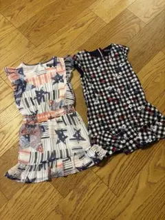 Tommy Hilfiger キッズ 半袖ワンピース 2枚セット 104cmのサムネイル