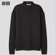 ユニクロU Uniqlo U ミドルゲージモックネックセーター（長袖） ブラック