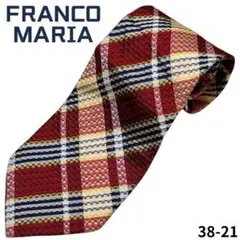 FRANCO MARIA ネクタイ　チェック　おしゃれ　通勤　ビジネス