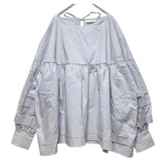 新品タグ付 Chico チコ バックリボン バルーンスリーブ ブラウス Ｆ 水色
