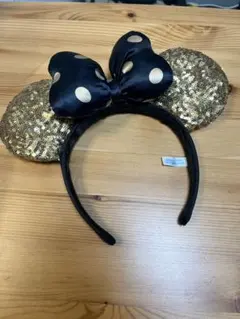ミニーマウスカチューシャ ゴールド