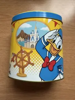 ディズニーランド クッキー缶 ドナルド 空き缶