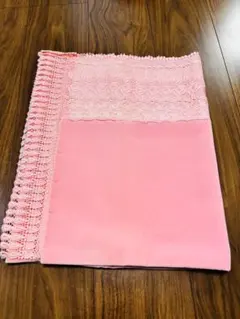 ピンク花柄刺繍ショール