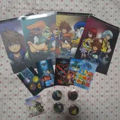 キングダムハーツ シールダス バッジ キーホルダー セット