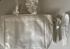 ザッカマート 痛バ a4 フリルトートバッグ 白 ホワイト