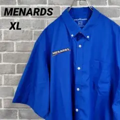 【MENARDS】半袖ボタンダウンシャツ ブルー US古着