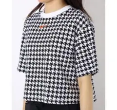 Nike ハウンドトゥース柄 クロップドTシャツ