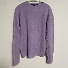 Polo Ralph Lauren Sport ラベンダー ケーブルニット