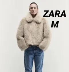 ZARA ザラ ダブルフェイス フェイクファージャケット M