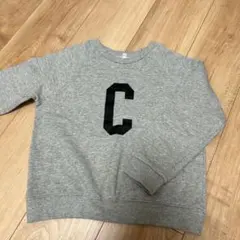 グレー Cロゴ トレーナー　120 coca