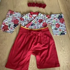 ベビー 着物風ロンパース 70サイズ