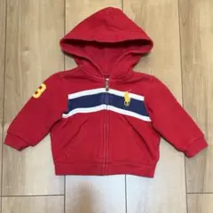 RALPH LAUREN 赤いフード付きアウター 70CM