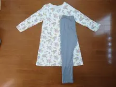 長袖花柄マタニティパジャマ　上下セット