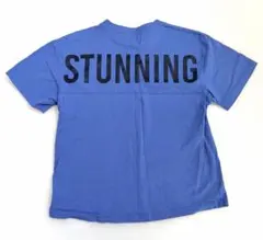 【GLAZOS】グラソス　バックプリント半袖Tシャツ　青　150cmのサムネイル