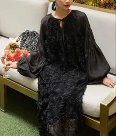 y【美品】フォルクシー ワンピース ドレス 結婚式 オケージョン