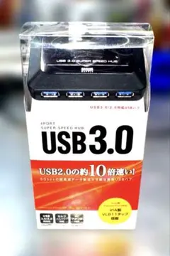 サンワサプライ 4ポートUSB3.0ハブ USB-HGW410BKN ✨新品未✨