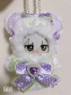 ぬい服 10cm ちびぐるみ 可愛いレースおすわり 熊さん 着せ替え服即購入可‼️