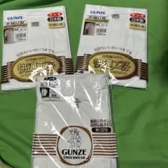 GUNZE 快適工房 メンズ半袖U首 2枚セット 長ズボン下Mサイズ