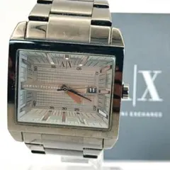 アルマーニエクスチェンジ AX2202 ガンメタル スクエア 稼働品