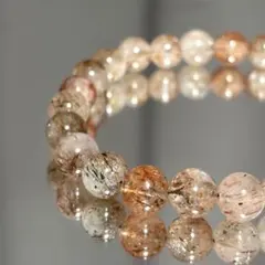 愛*子様 スーパーセブンルチル ✧ 強運・金運 粒8mm 内径16cm 重量16