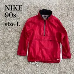 90s NIKE 黒タグ アノラック ナイロンパーカー 赤 L DUNHILL