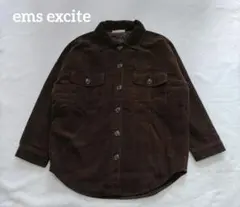 ems excite コーデュロイCPO JK ジャケット ブラウン