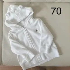 【美品】ベビーギャップ　クマ耳フード付きパーカー　70
