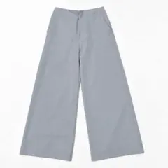 【オーディナリーフェデレーション】ワイドパンツ センタープレス ライトブルー S