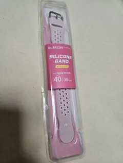 ピンク　ホワイト　Apple Watch　シリコンバンド　40 38 289