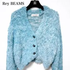 美品✨　Ray BEAMS ミックスフェザー Vネック カーディガンのサムネイル