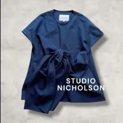 STUDIO NICHOLSON スタジオニコルソン コットンワッフルニットポロ